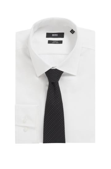 Krawaty BOSS Italian Silk Czarne Męskie (Pl43176)